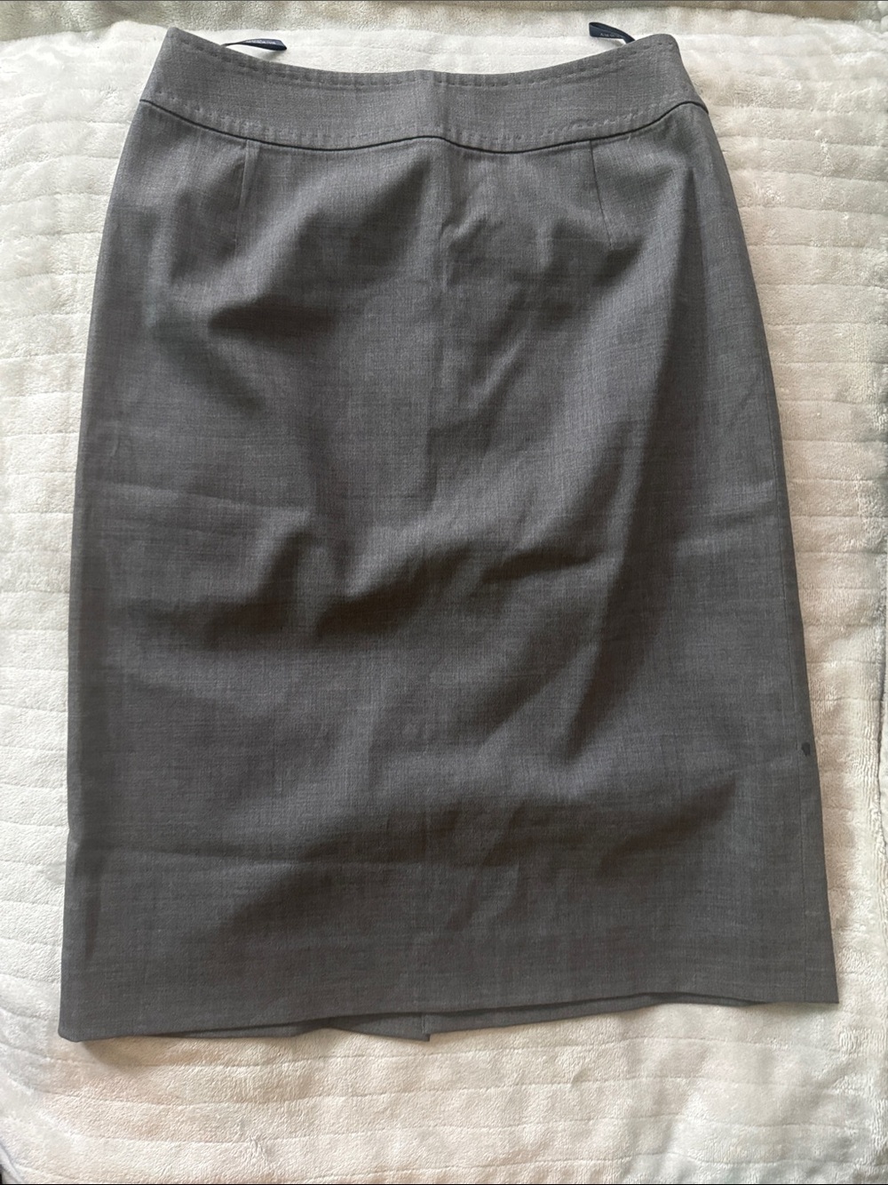 Burberry Charcoal Gray Pencil Skirt